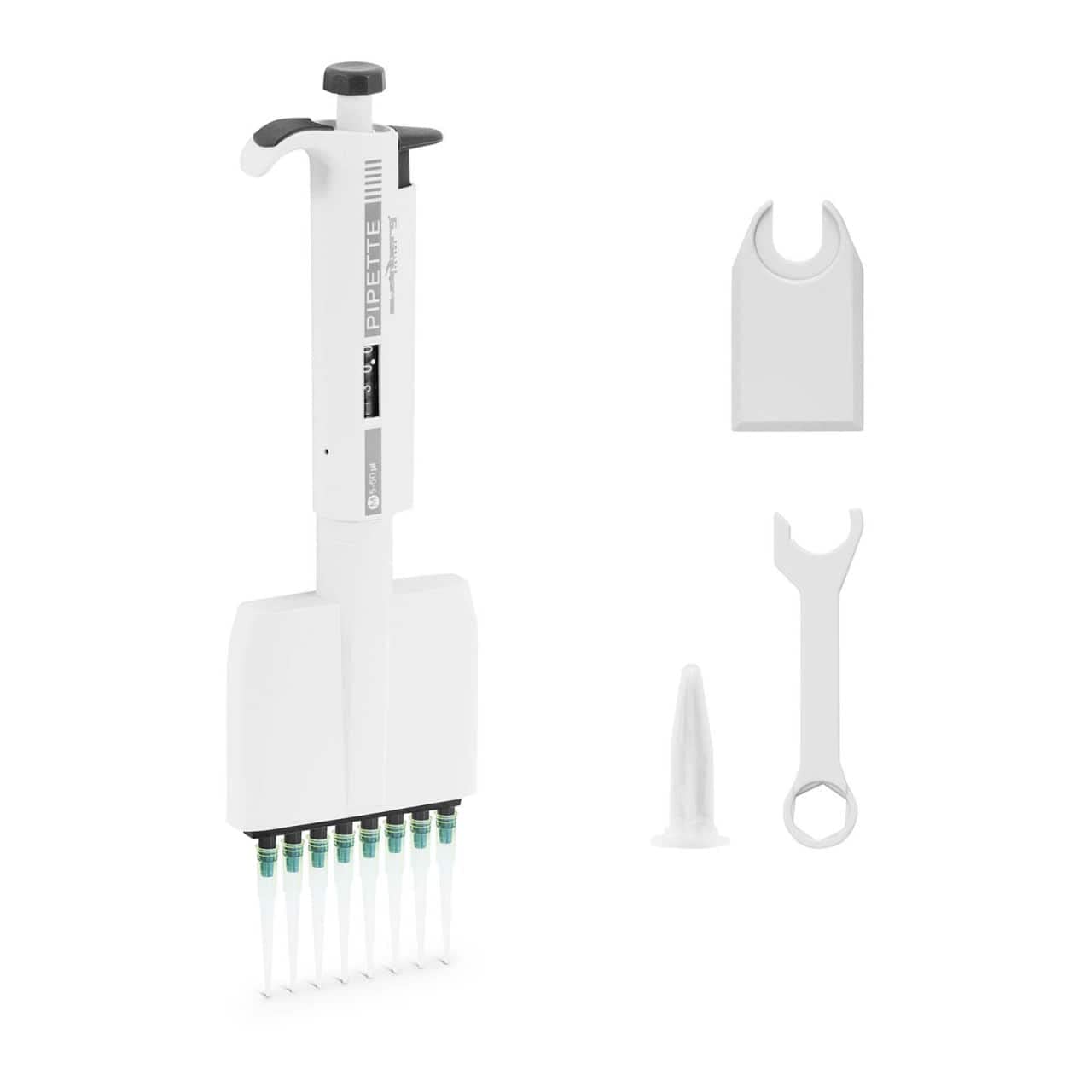Steinberg Systems SBS-LAB-122 - Pipeta multicanal para 8 puntas de 0,005-0,05 ml, pipeta de 8 canales