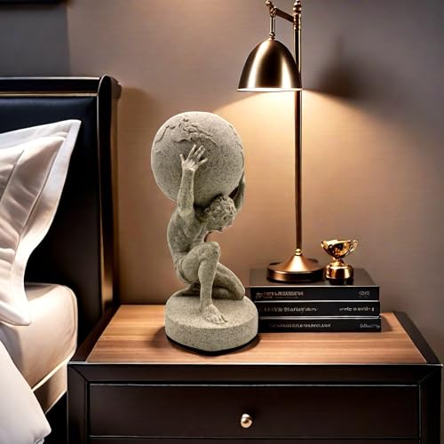 Estatua griega de Atlas de 10.5 pulgadas para decoración miniatura 5