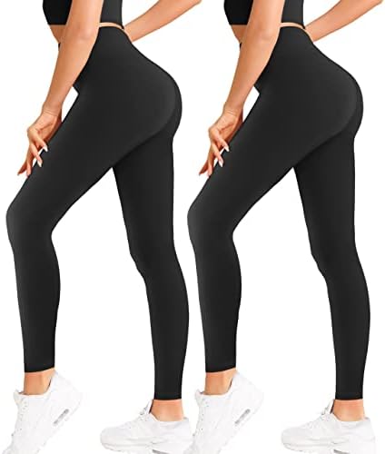 Natural Feelings High Waisted Leggings for Women Pack Ultra Soft Stretch Opaque Slim Yoga Pants