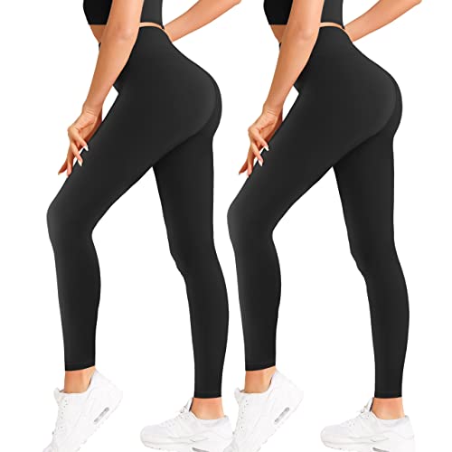 Ultra Soft High Waist Leggings For Women - Opaque, Squat-Proof, Tummy Control In Pure White - View #6