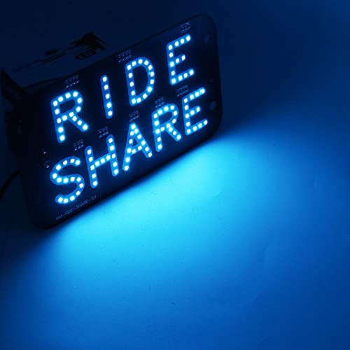 Cartel LED para taxi RIDESHARE con cable USB 6ft miniatura 6