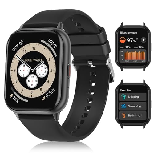 El Mejor Listado de precio de smartwatch más recomendados. 46 Reloj Inteligente para Hombres y Mujeres Reloj Inteligente Reloj de Fitness con Monitor de Ritmo Cardíaco Durante el Sueño Relojes Inteligentes de Fitness Impermeables IP68...