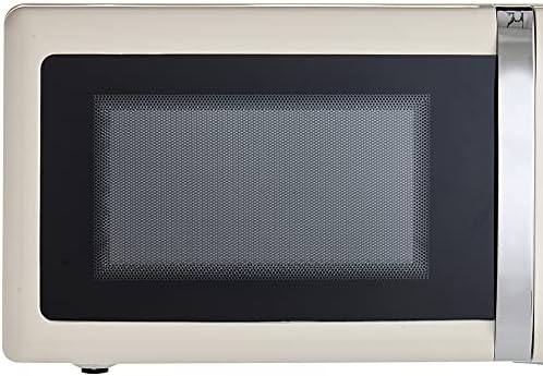 wilko colour play cream 20l microwave, 5 power levels microwave with glass plate, 700 to 800w microwave, 25.6cm h x 32.0cm w x 45.2cm d
