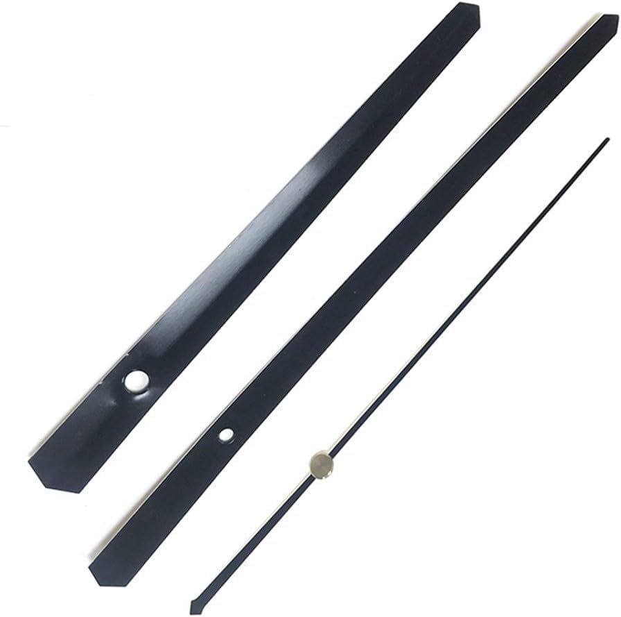 Quartz Clock Movement Mechanism for Large Wall Clocks (35-40 cm), High-Torque 'I' Shaft, Fits –3 mm Thick Dials, DIY Replacement Kit with Hands(35-40 cm(35-40 c(35-40 (35-40(35-4(35-(35(3((Black)