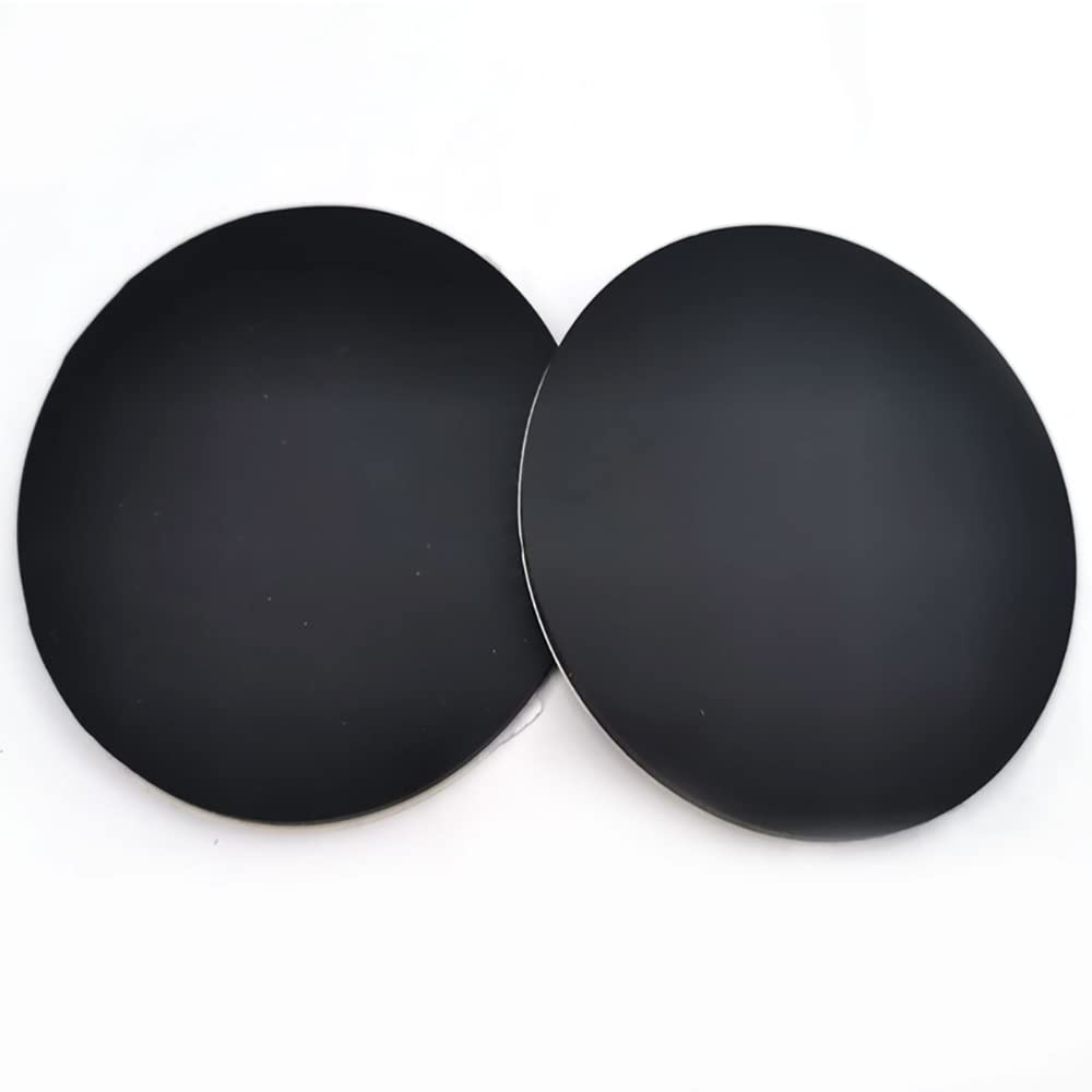 10 Stück schwarze, runde, selbstklebende Silikonkautschukplatten – hochtemperaturbeständige Dichtungspads for Dämpfen und Abdichten(32x3mm)