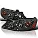 Spec-D Tuning Chrome Housing Smoke Lens Headlights Compatible with Pontiac G6 2005-2010 L+R Pair Head Light Lamp Assembly
