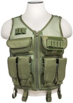 NcSTAR CMTV2951G Vism Lightweight Mesh Tactical Vest Green, M-XL