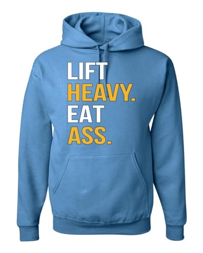 Wild Bobby Lift Heavy Hoodie Columbia Blue Medium