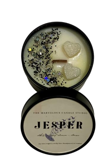 Jesper | Six of Crows Wood Wick Vegan Candle | The Crow Club | Shadow and Bone | Bookish Candles Gifts | Fandom Candles | Book Lover Candle (4oz Candle)