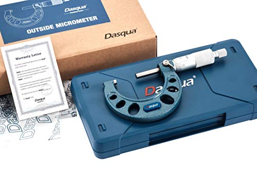 Micromètre extérieur Dasqua 2,5-5,1 cm avec tambour à cliquet pour calibrage exact
