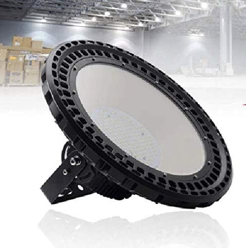 100W UFO LED High Bay Light Fixture, 14500lm DLC Complied Indoor Commercial Warehouse/Workshop Area Light