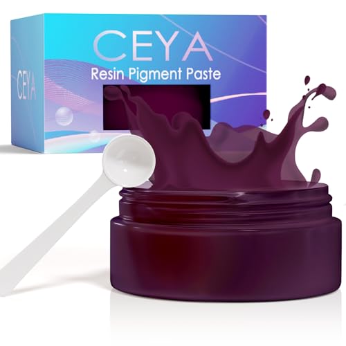 ceya Neon Purple Resin Pigment Paste, 3.5oz/ 100g Opaque Epoxy Dye Pigment