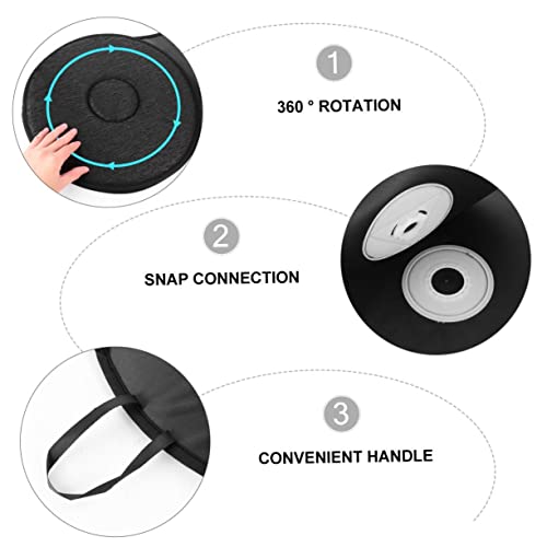 CIYODO 360 Auto Drehkissen Sitzpolster-drehkissen Stuhlkissen Drehsitz Für Auto Kühlkissen Für Autositze Stuhlpolster Autokissen Multifunktion Sandwich-Stoff Rundes Kissen Rotieren