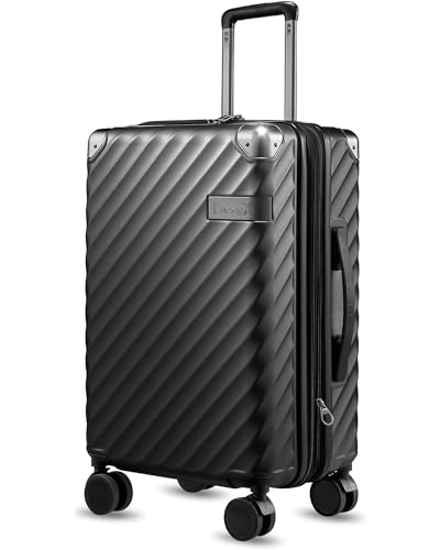LUGGEX Carry On Luggage for Airplanes, Polycarbonate Expandable Hard Shell Suitcase for Travelling,...