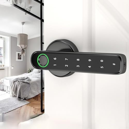 Serratura intelligente dell'impronta digitale, Maniglia della serratura della porta intelligente, Serratura digitale biometrica dell'impronta digitale, Maniglia elettronica in lega di zinco Maniglia