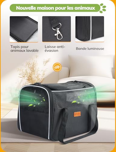 Morpilot Boîte de Transport pour Chat pour Grands Chats et Chiots – vue 4