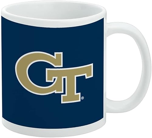 Vista 347 de Taza de cerámica con el logotipo principal de la Universidad de St. John, taza de regalo novedosa para café, té y bebidas calientes, 11oz, blanca