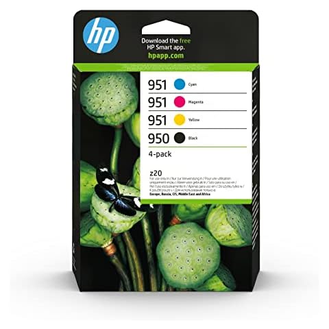 HP 950/951 Packung mit 4 Original-Tintenpatronen in Schwarz Cover