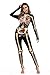 Produktbild U LOOK UGLY TODAY Halloween Kostüm Damen Jumpsuit Bodysuit Cosplay Kostüm Halloween Weihnachten Fest Verkleidungsparty Karneval Rose Skeleton-1 M