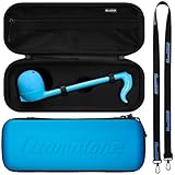 Otamatone Official Case for Otamatone (Regular - 10.7 inch) Musical Instrument Toy Synthesizer Hard Shell Cover, Smooth Fitted Protective Interior with Official Logo Strap, Inner Zipper Pouch (Blue)