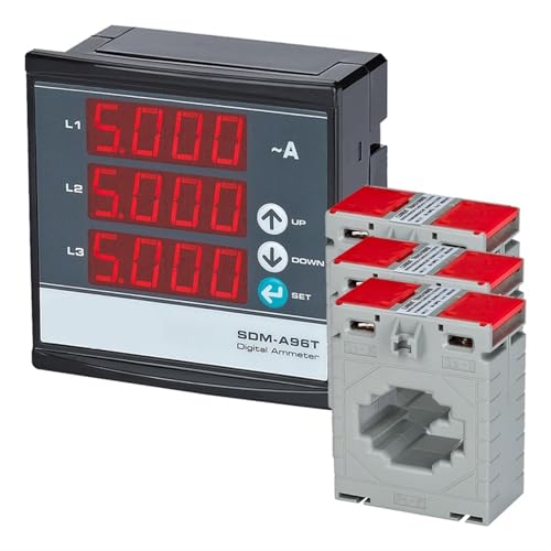 Ampèremètre triphasé numérique SDM-A96T pour résoudre les surcharges de phase