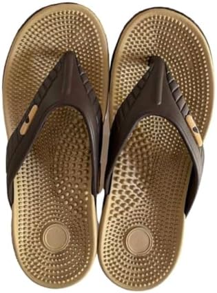 LifeBalance Post-Workout/Running Active Slippers with Plantar Fasciitis Support for Men, Flat Foot Arch Support, Foot Relief Slippers/Flip Flops