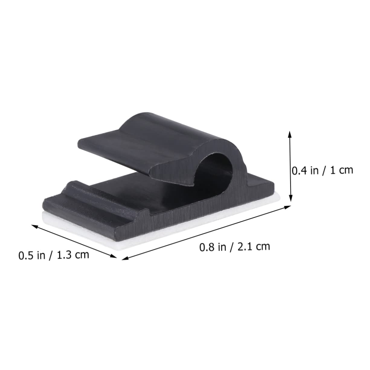 Klebe-Kabelhalter Selbstklebend – Schwarze Kabelbinder Für Ordnung Am Schreibtisch