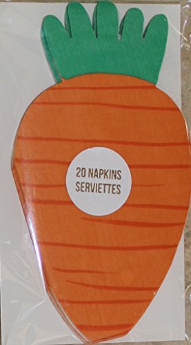 Meri Meri Carrot Shaped Napkins - 20 Napkins per Pack