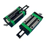 Mssoomm HGH15CA Carriage Slider Block, 2pcs HGH15CA Square Bearing Slider Block with 2 Sets HV15 Self-Lubricating Dust-Proof Oil Box Dustproof Accessories for 3D Printer, CNC Machine and DIY Project
