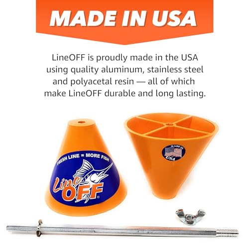 Line Off ORANGE-LINEOFF High-Speed Fishing Line Remover, Fast, Portable And Efficient Fishing Line Stripping Tool thumb #4