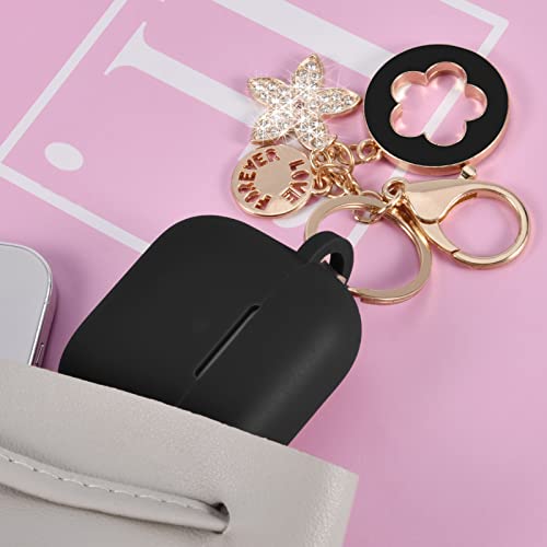 Image of VISOOM Case for Airpods 3 Pink Airpods 3rd Cases 2021 Silicone for iPod 3 Earbuds Case Cover Women Wireless Charging Case with Accessories Girl Bling Keychain for Apple Ear Buds 3rd Generation