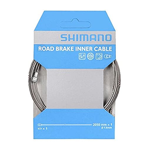 Pressacavi esterni (2 pezzi) SHIMANO Percorso SIL-TEC Cavo del freno Silver One Size