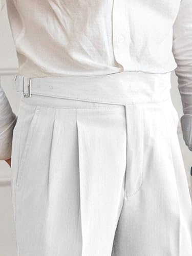 Image of Noble Monk Men's Formal Trousers | Regular Fit Stylish Pants for Men | Comfortable Solid Trousers | Classic Formal Wear for Men | Smart and Versatile Everyday Wear