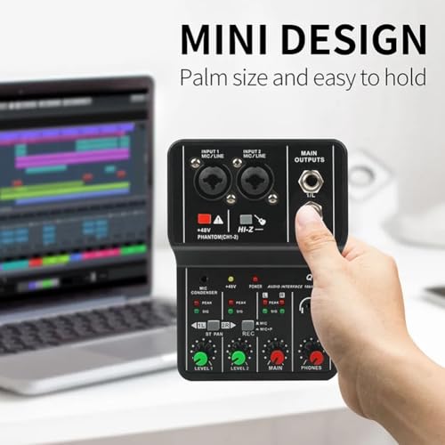 Carte son de mixage audio pour guitare électrique et PC - 7