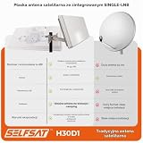 Selfsat 67413-GB Antena, Szary, 54,7 x 27,7 x 5,8 cm; 1,1 kg