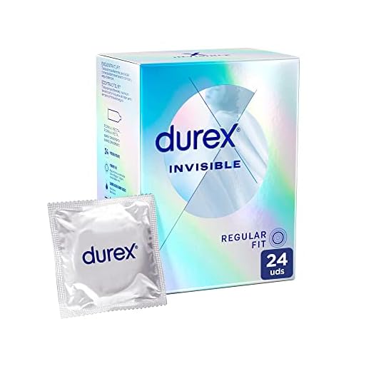 Durex - Preservativos invisibles, super finos para maximizar la sensibilidad - 24 condones