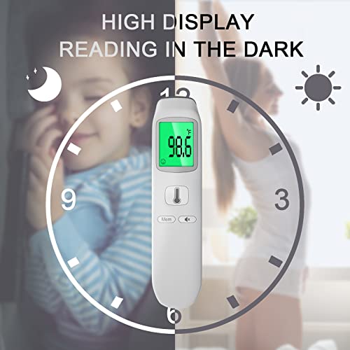 Non-Contact Thermometer for Adults and Kid, Infrared Forehead Thermometer for Home, 3 in 1 Digital Thermometer with Fever Instant Accuracy Readings - Thumbnail 6