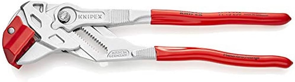 Knipex Tile Breaking Pliers chrome-plated, plastic coated 250 mm (self-service card/blister) 91 13 250 SB