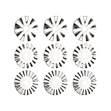 Bestgle 9 x Ersatzklingen zum Nähen, Drehen, 45 mm, rotierende Wellenklingen zum Quilten, Papier, Stoff, Scrapbooking, Nähen