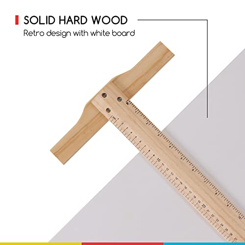 Meeden Drafting Table, Art Drawing Desk With Adjustable Height, Large Surface Tilting Table, Artist Table, Wood Drafting Desk For Adults, Hobby Table, Art Desk For Writing, Reading #TOP4