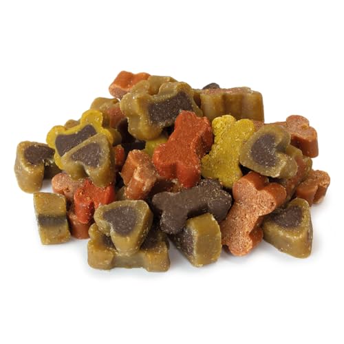 ARQUIVET Soft Snacks Knochen und Herzen Mix 100 g für Hunde - Snacks, Leckerlis, Leckereien, Leckerlis, Leckerlis und Belohnungen für Hunde - Nahrung zur Ergänzung Ihrer Ernährung