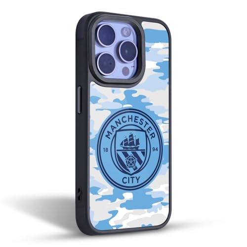 Coque Gel iPhone 16 Pro Max Manchester City Lune Bleu