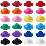 mini chapeau de cowboy Matériaux artisanaux stables : fabriqués à partir de matériaux de qualité, ces mini chapeaux haut de forme sont stables et durables. Ils sont conçus pour résister à diverses techniques d'artisanat, assurant qu'ils restent intacts tout au long de votre processus créatif.