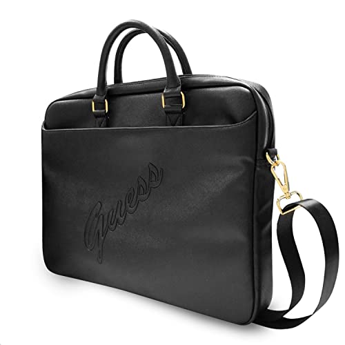 GUESS Bag Gucb15pusasbk 40,6 cm (16 Zoll) Black Saffiano Script, Zubehör PC und Laptop Baby Boys, schwarz