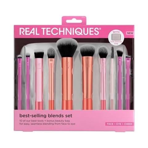 Real Techniques Blends 10-Piece Makeup Brush Set Cover