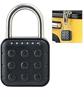 6 Digit Password Lock Electronic Combination Lock 46mm*76mm Luggage Lock IP67 Waterproof Padlock ...