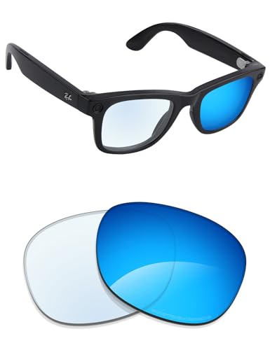 Alphax Transition �����p�����Y Ray-Ban Meta Wayfarer RW4006 / RW4012 50mm (Gen 2) �T���O���X�p | �����J�b�g, Adapt Blue Photochromic Mirror, 50 m