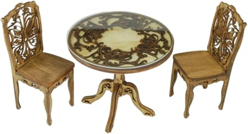 �R�o�A�j�͌^�H�[ 1/12 ���[���s�A���A���e�B�[�N�e�[�u��&�`�F�A�[ �ؐ��g���L�b�g WF-018