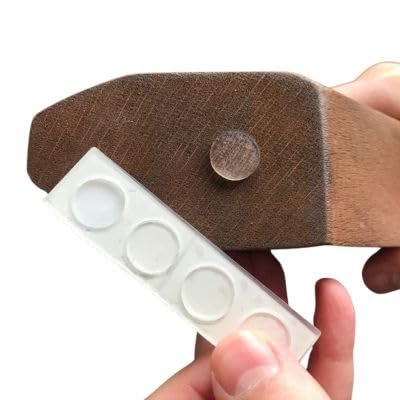 Mid Century Modern Dining Table Base Only, Pedestal Table Bases, Wooden Legs for Kitchen Tables, Glass Top Wood Top Assembly Tools Available (Glass Tabletop Anti-Slip Pads, Walnut)