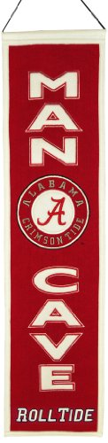 Winning Streak NCAA Man Cave Banner (Alabama Crimson Tide)